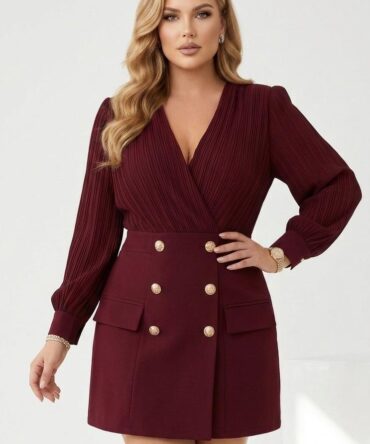VESTIDO CASUAL TIPO BLAZER