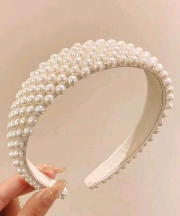 Cintillo de Perlas blancas