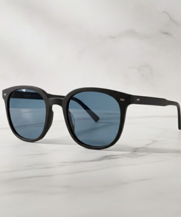 Lentes de sol con dise�?�?�?±o plegable de marco redondo color negro