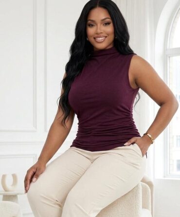 BLUSA ROJO VIOLETA