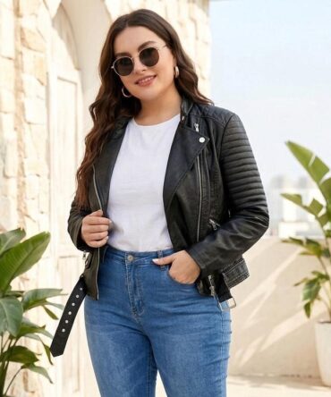 Chaqueta de cuerina